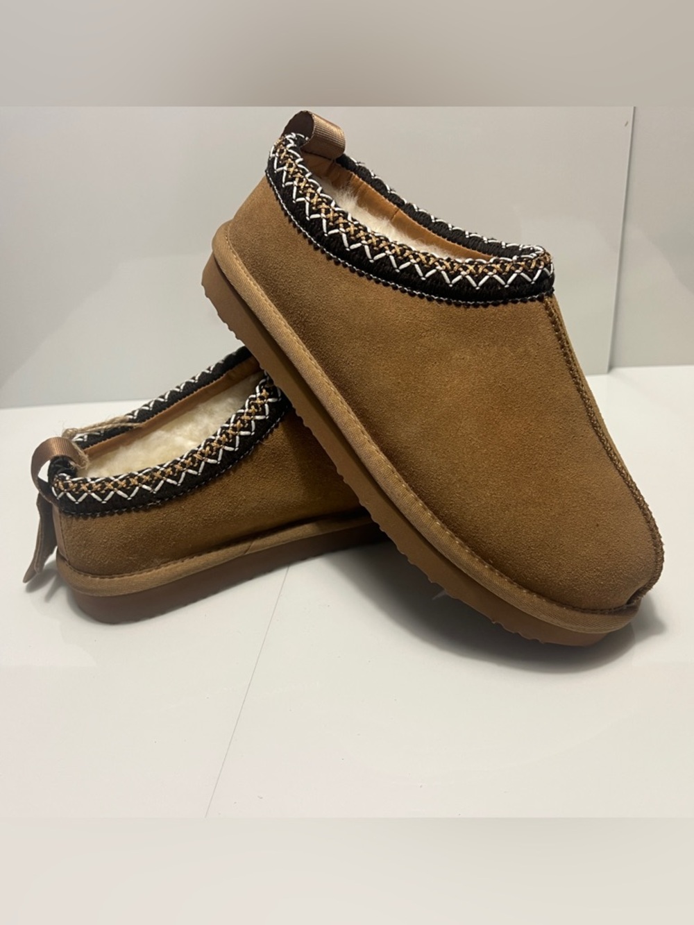 Project Cloud | Nerita | Faux Suede Slipper Clog | Women’s Size 7 | Chestnut